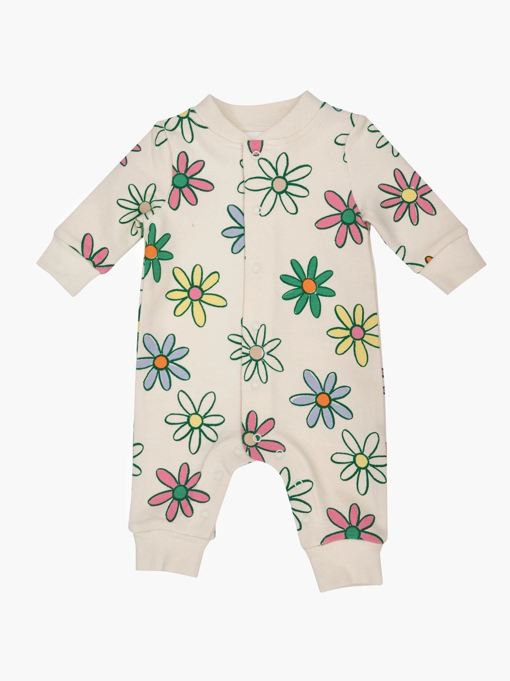ANGEL DEAR Painted Daisies Baseball Collar Romper